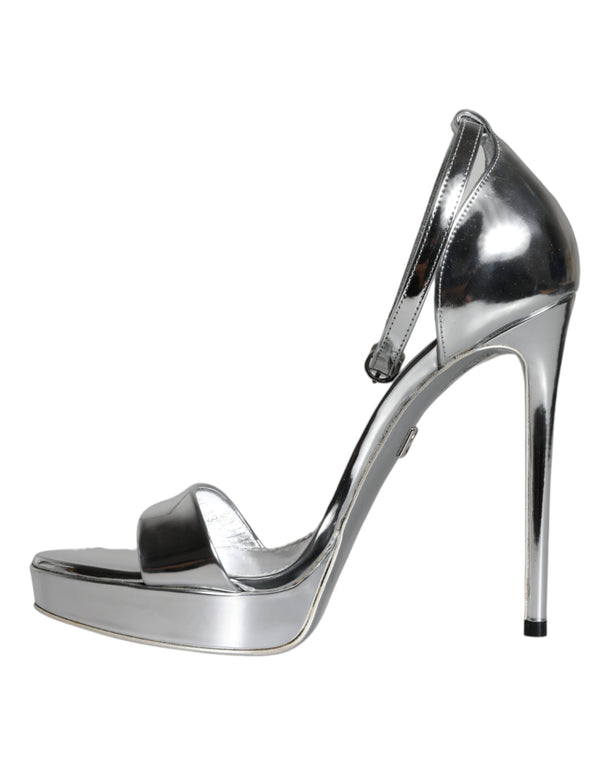Silber KEIRA Heels Riemchensandalen Schuhe