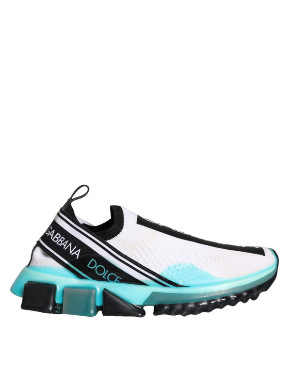 Weiß Blau Slip On Sorrento Turnschuhe Schuhe