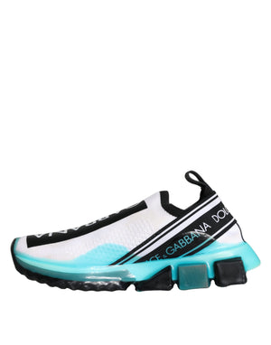 Weiß Blau Slip On Sorrento Turnschuhe Schuhe
