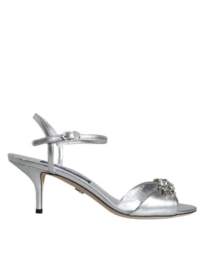 Silberne Crystal AnkleStrap Keira Sandalen Schuhe