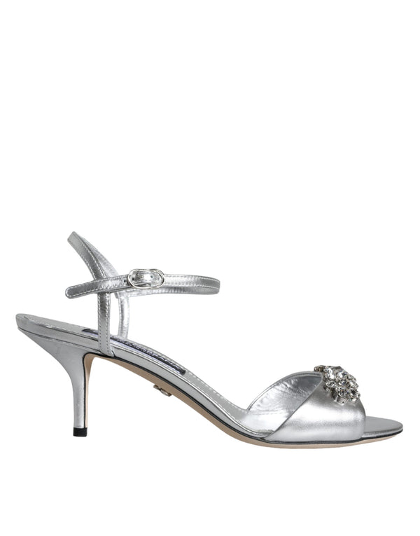 Silberne Crystal AnkleStrap Keira Sandalen Schuhe