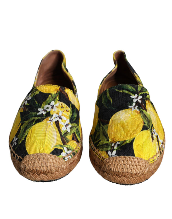 Multicolor Zitrone Slip On Espadrilles Schuhe