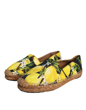 Multicolor Zitrone Slip On Espadrilles Schuhe