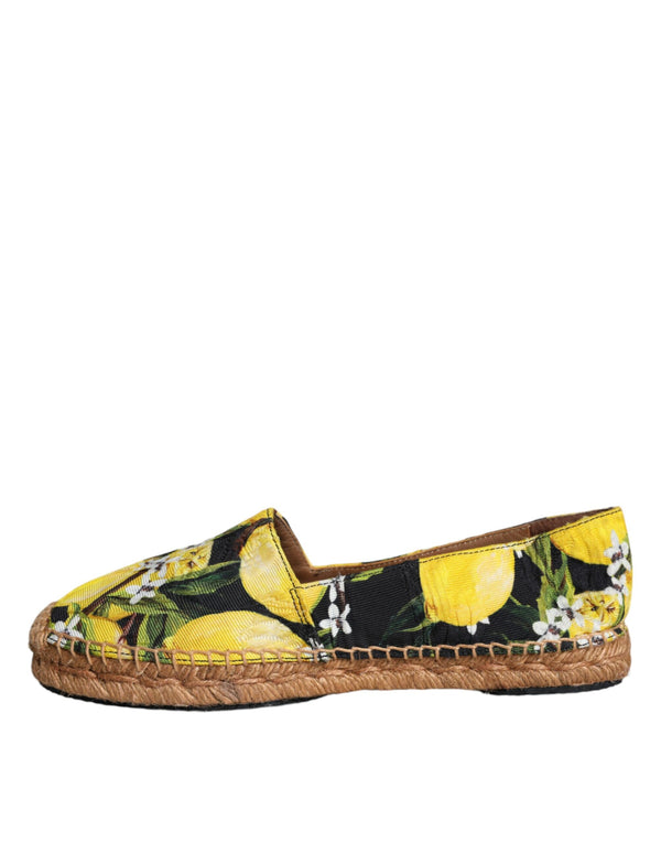Multicolor Zitrone Slip On Espadrilles Schuhe