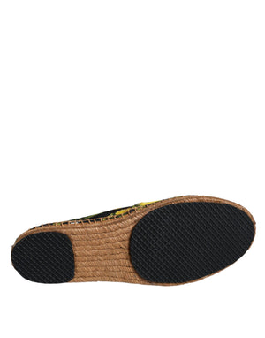 Multicolor Zitrone Slip On Espadrilles Schuhe