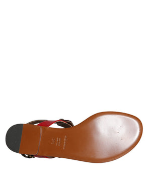 Multicolor Kristall Sandalen Flip Flops Schuhe