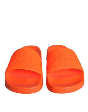 Orange Gummirutsche Sandalen Badeschuhe