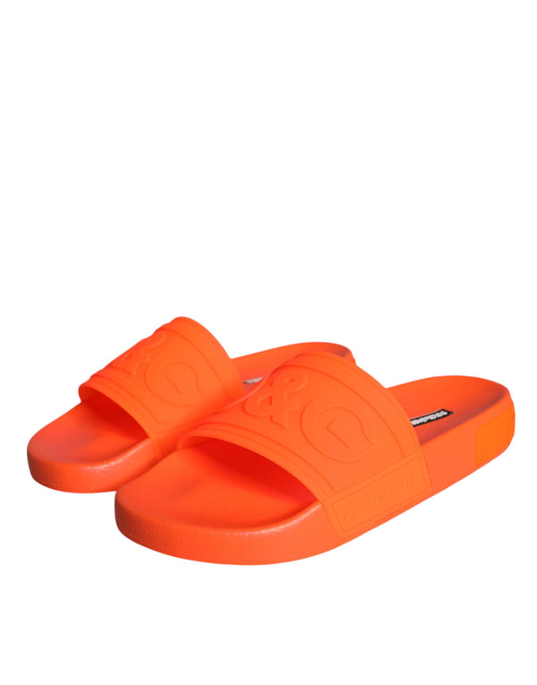 Orange Gummirutsche Sandalen Badeschuhe