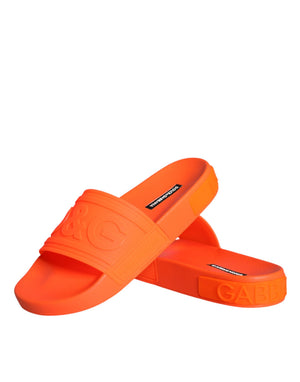 Orange Gummirutsche Sandalen Badeschuhe