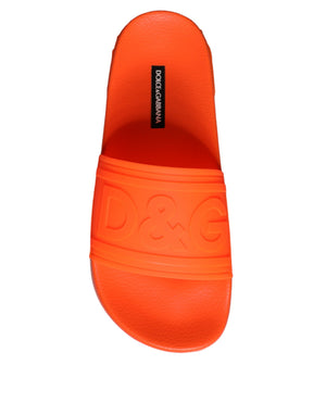Orange Gummirutsche Sandalen Badeschuhe