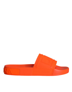 Orange Gummirutsche Sandalen Badeschuhe