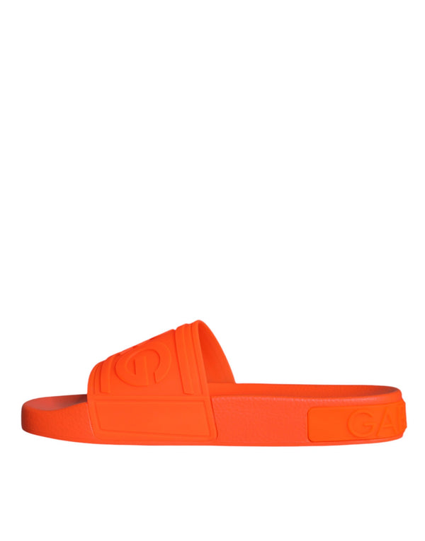 Orange Gummirutsche Sandalen Badeschuhe