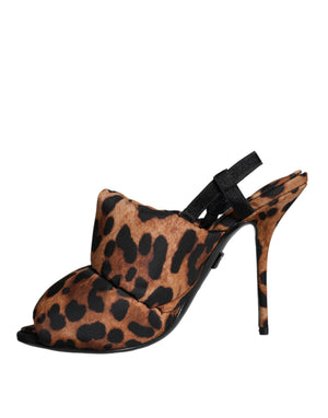 Braun Leopard Keira Slingback Sandalen Schuhe