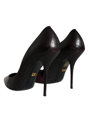 Multicolor Exotische Leder Absätze Pumps Schuhe