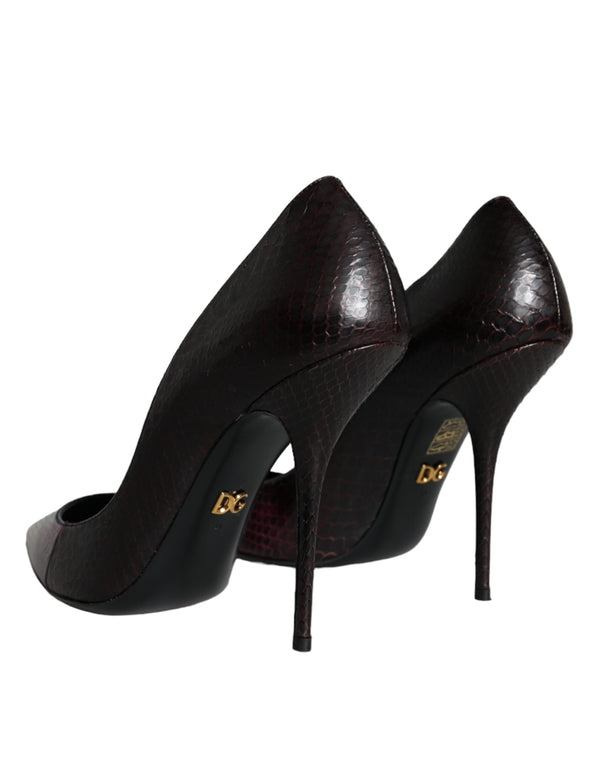 Multicolor Exotische Leder Absätze Pumps Schuhe