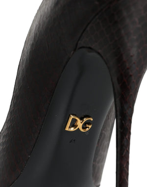 Multicolor Exotische Leder Absätze Pumps Schuhe