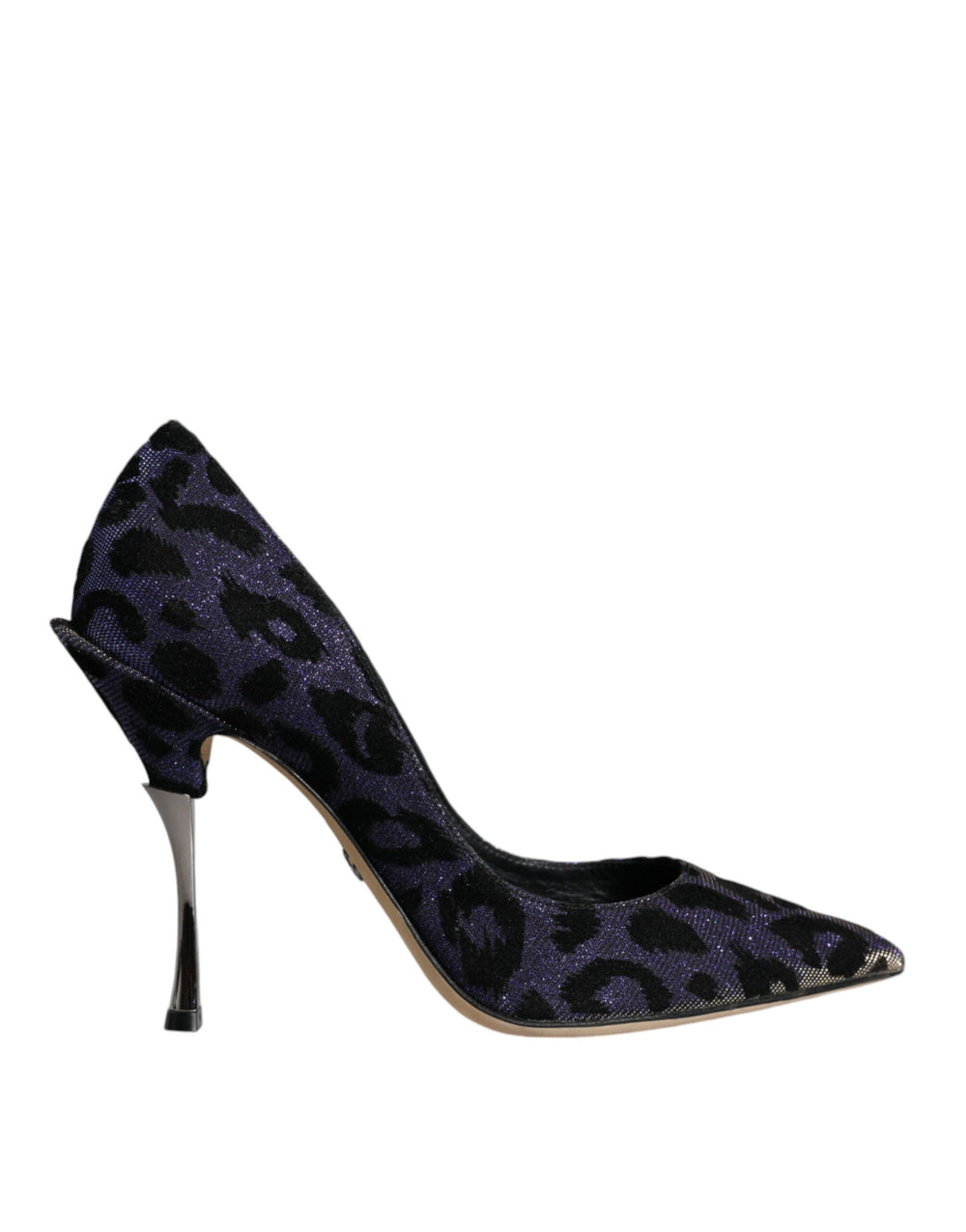 Violett Leopard Lurex High Heels Pumps Schuhe