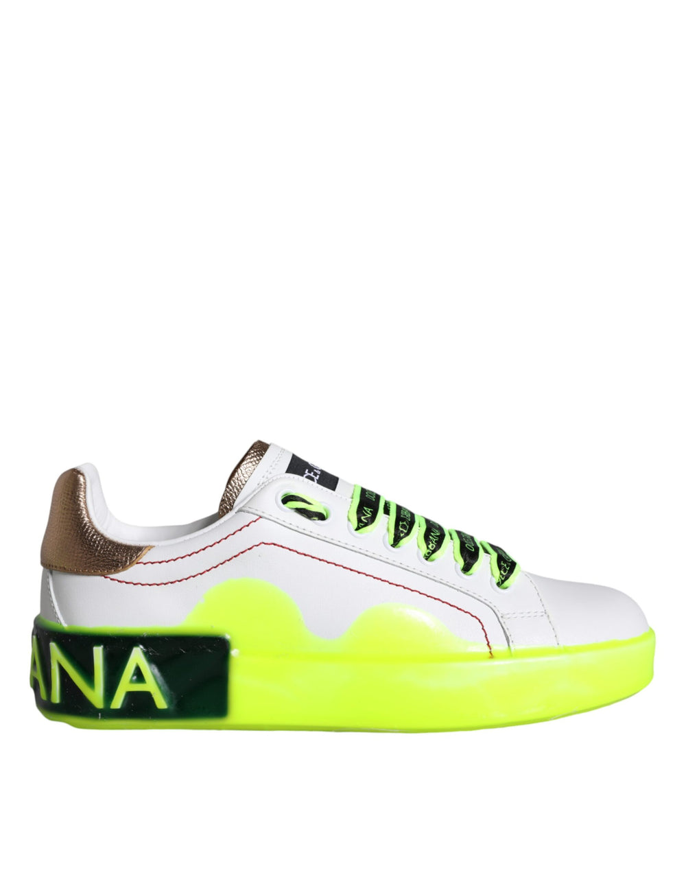 Weiß Leder Portofino Low Top Sneakers Schuhe