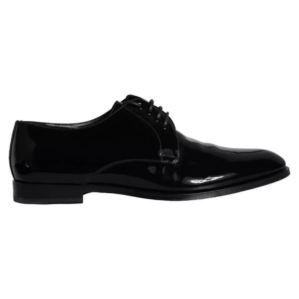 Schwarzes Kalbsleder Derby Herren Anzugschuhe