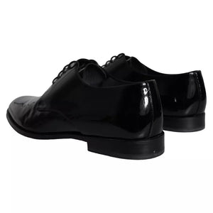 Schwarzes Kalbsleder Derby Herren Anzugschuhe