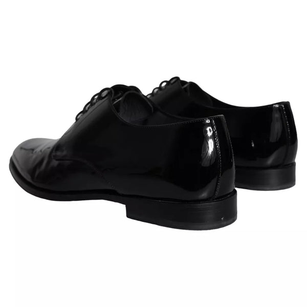 Schwarzes Kalbsleder Derby Herren Anzugschuhe