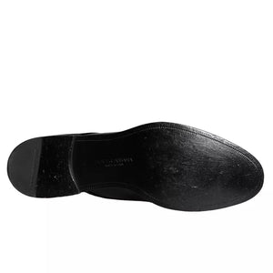Schwarzes Kalbsleder Derby Herren Anzugschuhe