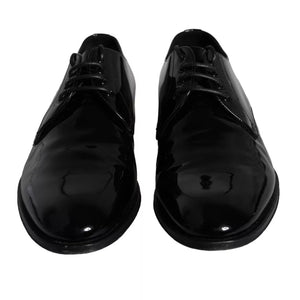 Schwarzes Kalbsleder Derby Herren Anzugschuhe