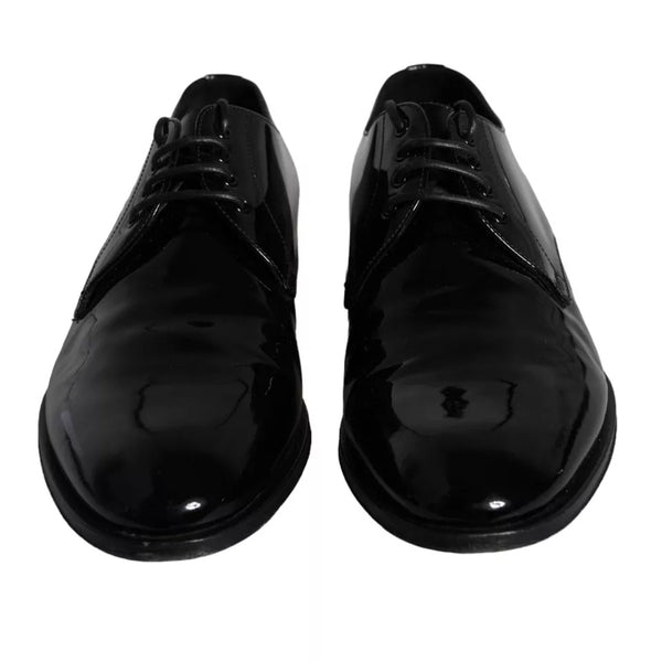 Schwarzes Kalbsleder Derby Herren Anzugschuhe