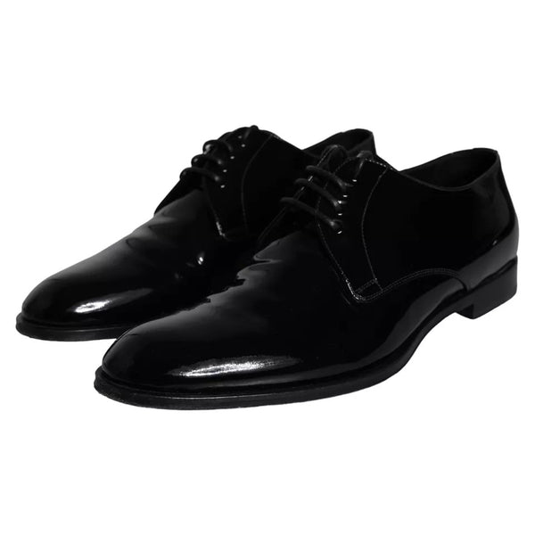 Schwarzes Kalbsleder Derby Herren Anzugschuhe