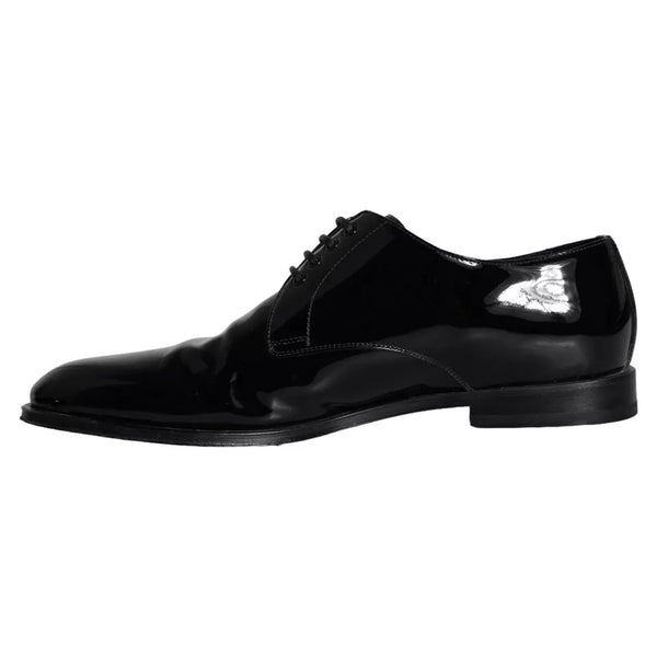 Schwarzes Kalbsleder Derby Herren Anzugschuhe