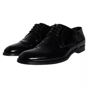 Schwarzes Kalbsleder Derby Herren Anzugschuhe