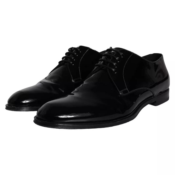 Schwarzes Kalbsleder Derby Herren Anzugschuhe