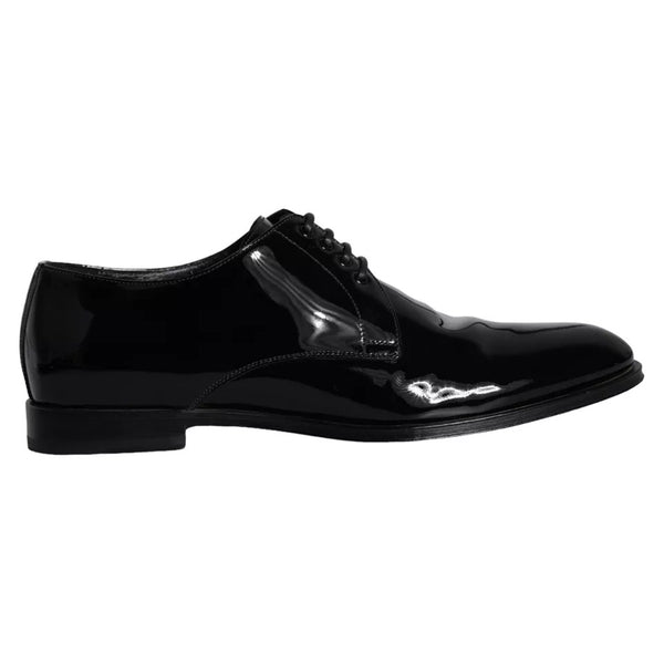 Schwarzes Kalbsleder Derby Herren Anzugschuhe