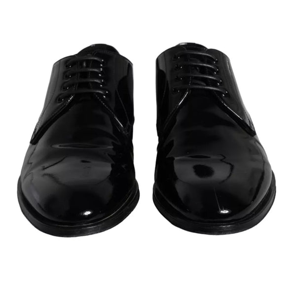 Schwarzes Kalbsleder Derby Herren Anzugschuhe