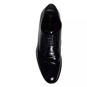 Schwarzes Kalbsleder Derby Herren Anzugschuhe