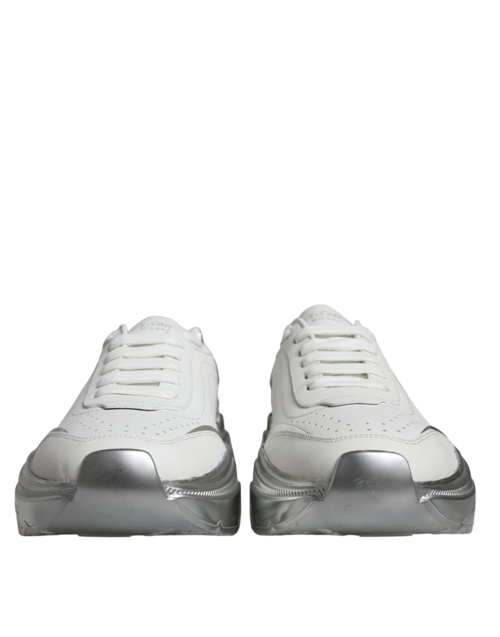 Weiß Silber Daymaster Low Top Turnschuhe Schuhe