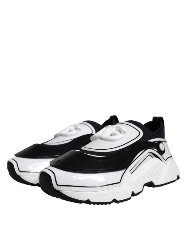 Weiß Schwarz Logo Plaque Daymaster Turnschuhe Schuhe