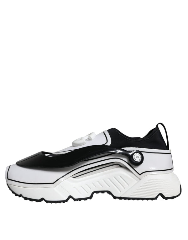 Weiß Schwarz Logo Plaque Daymaster Turnschuhe Schuhe