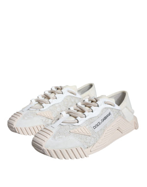 Weiß Spitze NS1 Low Top Sneaker Sportschuhe