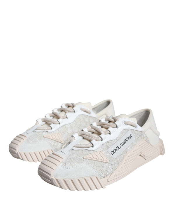 Weiß Spitze NS1 Low Top Sneaker Sportschuhe