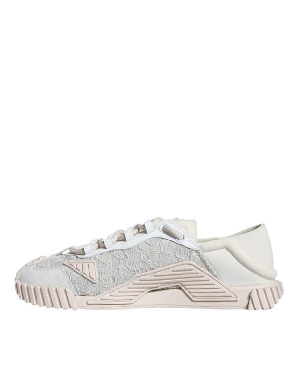 Weiß Spitze NS1 Low Top Sneaker Sportschuhe