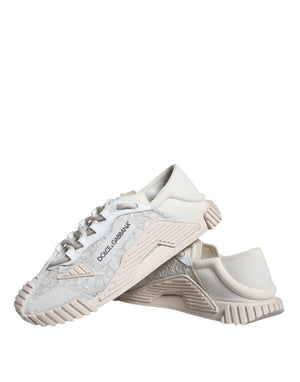 Weiß Spitze NS1 Low Top Sneaker Sportschuhe