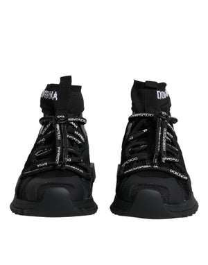 Schwarz Sorrento Socken Logo Turnschuhe Schuhe