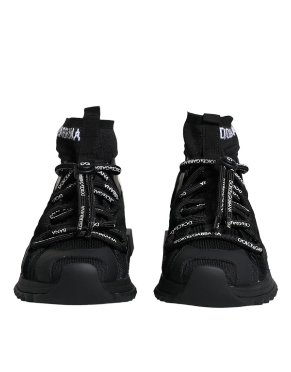 Schwarz Sorrento Socken Logo Turnschuhe Schuhe