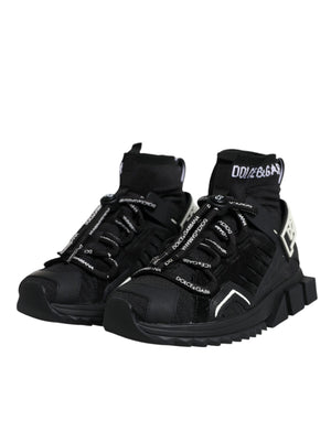 Schwarz Sorrento Socken Logo Turnschuhe Schuhe