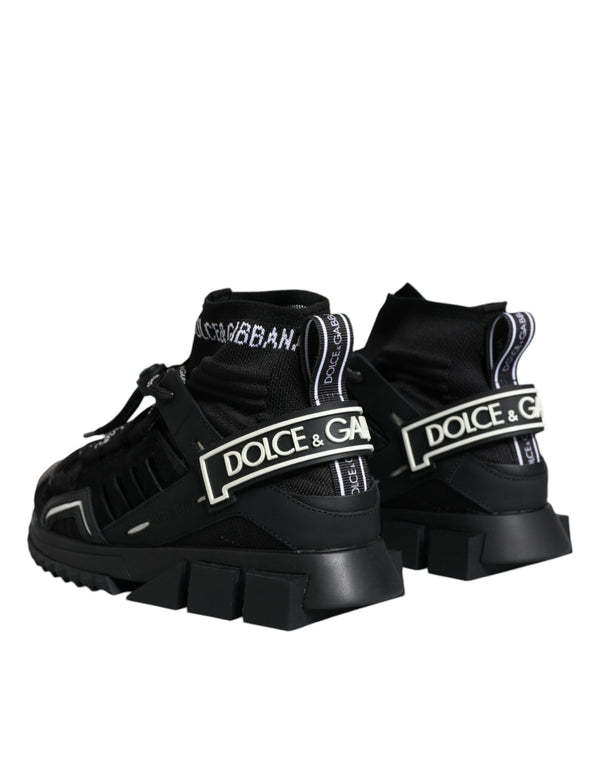 Schwarz Sorrento Socken Logo Turnschuhe Schuhe