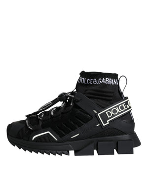 Schwarz Sorrento Socken Logo Turnschuhe Schuhe