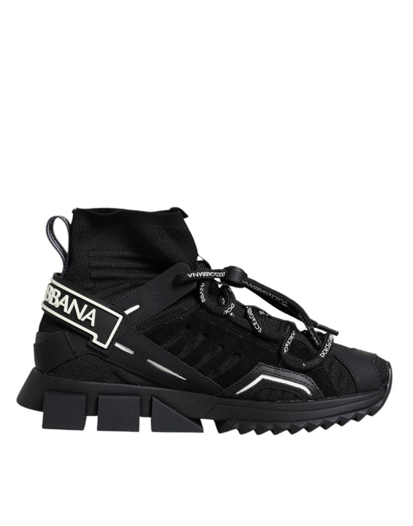 Schwarz Sorrento Socken Logo Turnschuhe Schuhe