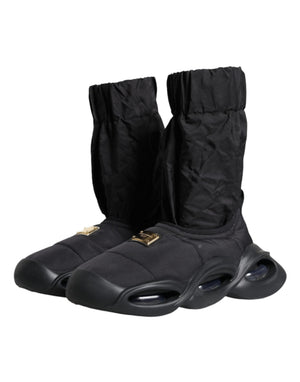 Schwarz Slip On Wave Socken Turnschuhe Schuhe