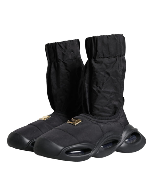 Schwarz Slip On Wave Socken Turnschuhe Schuhe